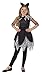 Produktbild Smiffys Kinder Mädchen Midnight Katze Deluxe Kostüm, Kleid, Schwanz und Haarreif, Größe: M, 44287