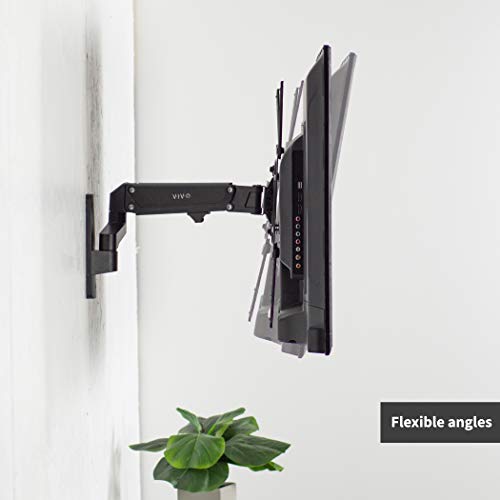 Vivo Premium Aluminum Single Tv Wall Mount For 23 To 55 Inch Screens, Adjustable Arm, Fits Up To Vesa 400X400, Mount-G400B #TOP5
