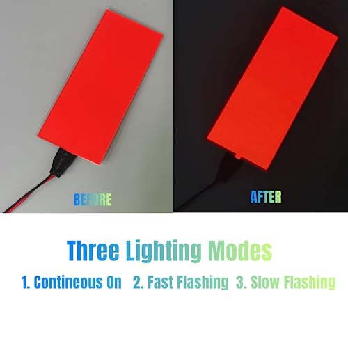 Rétro-éclairage EL rouge à découper pour lampe et cosplay