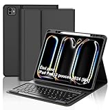 【Protection complète et soutien au stylo】: La couverture de protection premium pour le iPad Pro 13 M4/M5 se compose de PU flexible pour protéger votre tablette contre les bas et les rayures accidentelles et offre une protection complète pour le corps. Le couvercle du clavier a un porte-stylo intégré pour placer le transport et l'utilisation faciles placés. Les recoins précis permettent un accès complet à toutes les connexions.