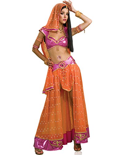 Rubie's Women's Secret Wishes Bollywood Dancer Costume, Pink/Orange, Small