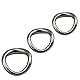 SeLgurFos Gebogen Cockringe Für Männer, Penisring Sexuelle Set Edelstahl Metall Hodensack Penis Bondage Stretch Ring Männer Sexspielzeug Erektion Hodenring (38x45mm)
