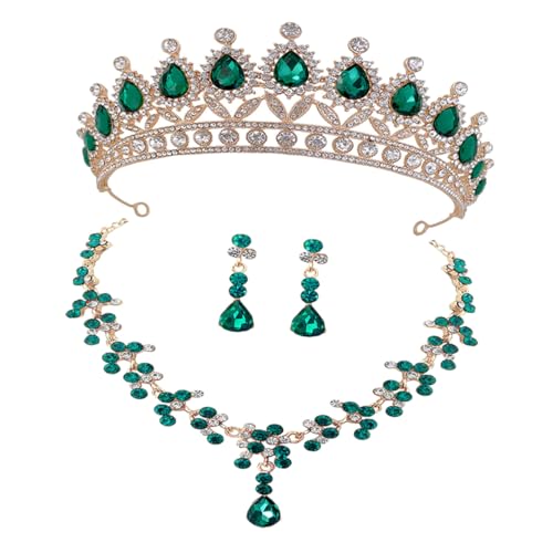Joyas nupciales para novia con pendientes y collar de ceremonia
