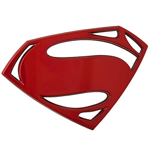 Image of Fan Emblems Superman 3D Car Badge (BvS Logo - Red Chrome)