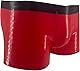 Kangxinsheng Modische Latex Boxershorts für Herren,Rote Gummi Unterhose,Cosplay Kostüm Party Clubwear Rot (Rot,M)
