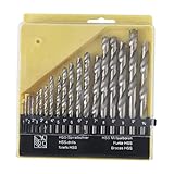 IWOWHERO All-in-one 19pc Drill Bit Set for Electric Drill Steel Drill Bits for and Plastic