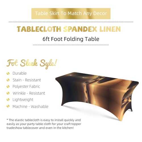 Nappe Sahara 1,8m avec housses de coin intégrées pour table rectangulaire - 6