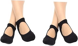 INOOMP 2 Pairs Athletic Socks for Women Ladies Socks Summer Socks Exercise Socks Pilate Socks Non Yoga Socks Sports Socks Pilate Miss Black Breathable Woman's Socks Womens Socks