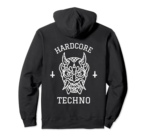 Hardcore Techno Hardtek Hardtekk Kreuz Geschenk Sudadera con Capucha