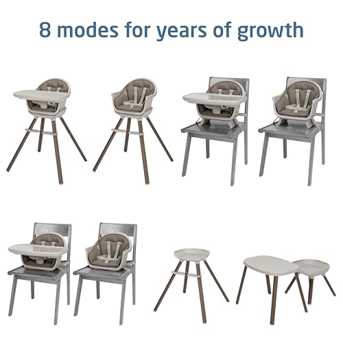 Image of Maxi-Cosi Moa 8-in-1 High Chairs for Babies and Toddlers, Machine Washable Infant High Chair, Compact, Convertible High Chair Lightweight Design, Truffle