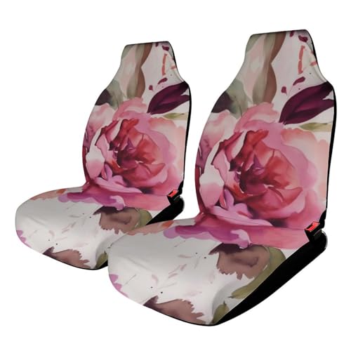 Protections de siège de voiture motif floral avec bande élastique pour SUV et utilitaire