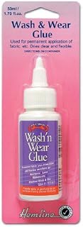Hemline H805 | Wash'n'Wear Fabric/Textile Glue/Adhesive | 50ml