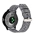 Abanen for Garmin Forerunner 245 Watch Band, 20mm Canvas Nylon NATO Quick Release Wristband Strap for Gamrin Voviactive 3/3 Music, Forerunner 245 Music, Vivomove/Vivomove HR (Gray)