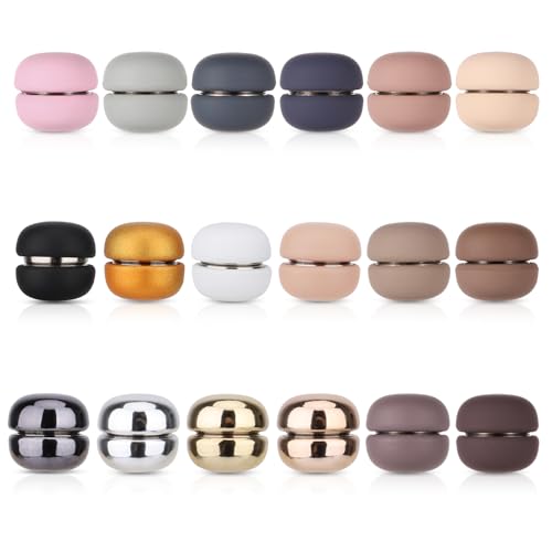 Aimant Hijab sans Accroc XIHIRCD : Lot de 18 Paires de Broches Magnétiques Mat et Brillant