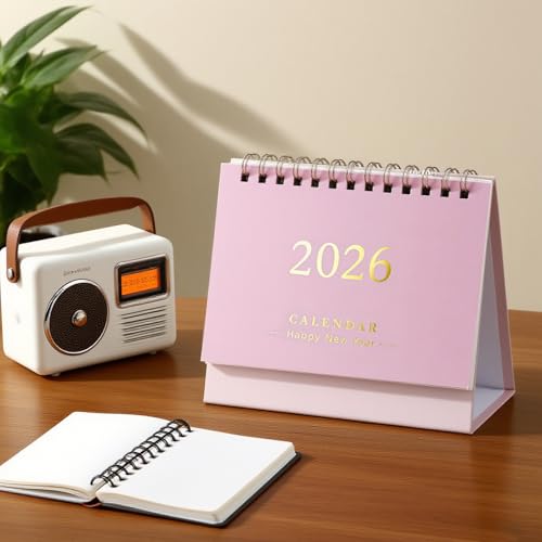 AOKWAWALIY 2026 Desk Calendar Standing Flip Desktop Calendar From August 2025 to December 2026 Stand up Desk Calendar 7.4x6.4 Inch with Twin-Wire Binding - Cosy Home Interiors AOKWAWALIY 2026 Desk Calendar Standing Flip Desktop Calendar From August 2025 to December 2026 Stand up Desk Calendar 7.4x6.4 Inch with Twin-Wire Binding - Image 2