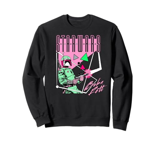 Sweatshirt Star Wars Boba Fett rose imprimé portrait pour fan