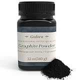 Godora 340 Gram Pure Graphite Powder - Amazing Artistic Powdered Graphite for Sketching, Etc - Professional Powdered, Easy Melt Color