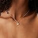 PAVOI Rhodium Plated Lock Pendant Necklace | Womens Cute Necklaces | Friendship Necklace for Women