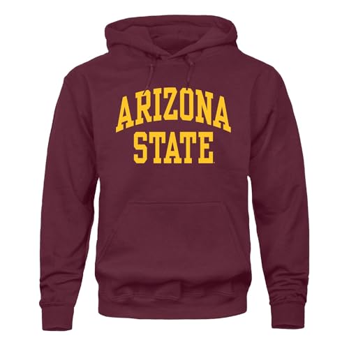 Barnesmith Arizona State University ASU Sun Devils Adult Unisex Hooded Sweatshirt Classic Maroon X-Large