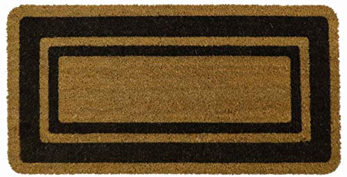 CASA TESSILE Paillasson en Noix de Coco Naturelle Bordo 14 - Marrone, 40x80 cm Cover
