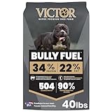 VICTOR Bully Fuel Dry Dog Food, 40 lb – Real Beef First Ingredient, High-Calorie Formula for Lean Muscle, Glucosamine & Chondroitin for Joint Health, Omega 3 & 6 for Skin & Coat