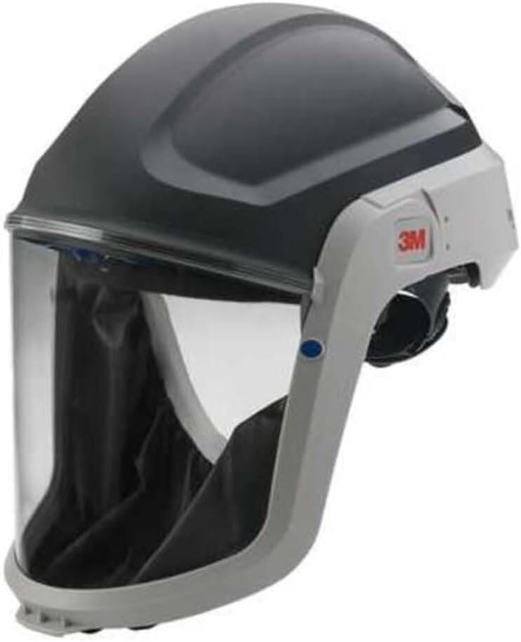 PAPR, Versaflo Respiratory Hard Hat M-307, For Powered Air Purifying Respirator, Premium Coated Polycarbonate Visor and Flame Resistant Face Seal, 1/Case