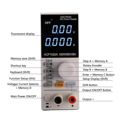 Alimentation Numérique de Laboratoire HCP1020 pour Test de Diode LED - 4