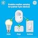 GE CYNC Wireless Smart Motion Sensor, Battery-Powered, Bluetooth Motion Sensor with Ambient Light Detection, Works with CYNC Smart Plugs, Switches and Bulbs, White