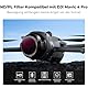 K&F Concept 4 Pack Push-in Fit ND/PL Filter Kit Kompatibel mit DJI Mavic 4 PRO, ND8/PL ND16/PL ND32/PL ND64/PL Neutraldichte-Polarisationsfilter zur Blendungsreduzierung und Lichtschutzfilter