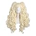 Produktbild MapofBeauty Lolita lange lockige geheftet auf Pferdeschwanz Cosplay Perücke (hellblond)