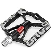 ROCKBROS Mountain Bike Pedals MTB Pedals Non-Slip Lightweight Aluminum Alloy Bicycle Pedals Seale...