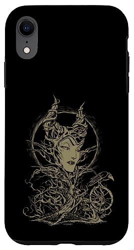 Coque iPhone XR Maléfique Disney avec motifs ronces pour smartphone Apple