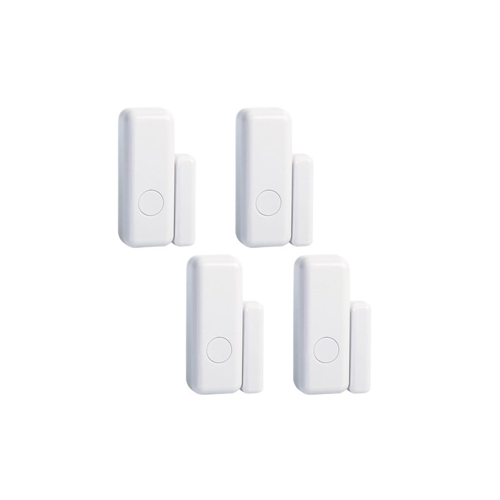 Sensor magnético inalámbrico for puerta y ventana, siste-ma de alarma for el hogar, alertas de notificación por aplicación, Detector de Sensor de ventana(4 PCS)
