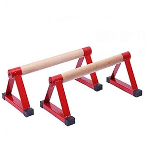 AYES Indoor Gymnastiek Bar Fitness Gymnastiek Parallelle Bars Handstand Bars Met Ergonomische Houten Handvat Workout…