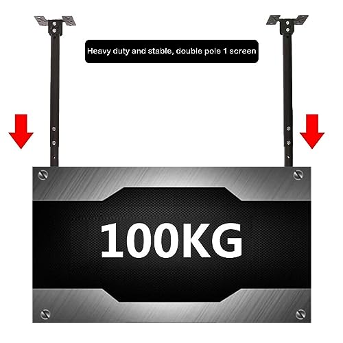 Support de plafond réglable pour téléviseur écran plat LED 50 65 75 85 100 pouces