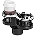 OHMOTOR Porte Gobelet Voiture, 2 Porte-Bouteilles Auto Universel Anti Vibration, Porte Boisson avec Base Extensible et Amovible