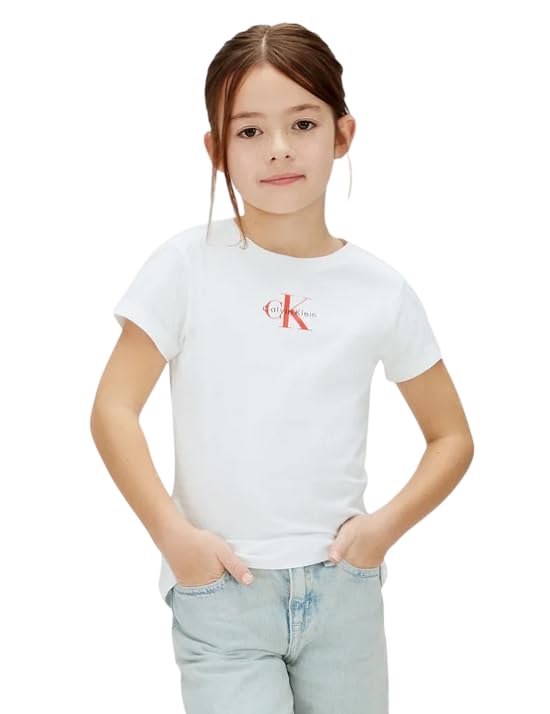 T-Shirt S/S Calvin Klein Fille : Top d'Été Casual Chic