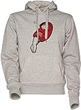 Alta calidad Encapuchado Sello Unisexo Hombre Mujer Sudadera con Capucha Gris Men\'s Women\'s Hoodie Sweatshirt Grey