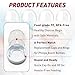 4-Pack Baby Bottle Caps for Philips Avent Natural Bottles, Baby Bottle Lids, Baby Bottle Nipple Caps for Avent Natural Plastic and Glass Bottles