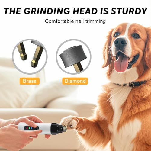 bobknow Cortador de unhas Heusom Silent Groom Pro, cortador de unhas para cães e animais de estimaçã