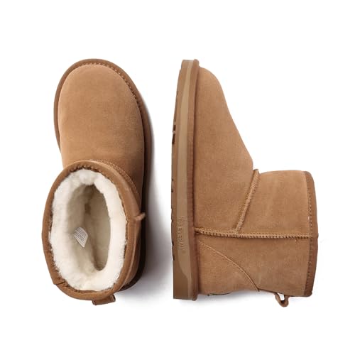 Women Emu Mini Classic Boots Womens Warm Winter Sheepskin Suede Water Resistant Boots, US3