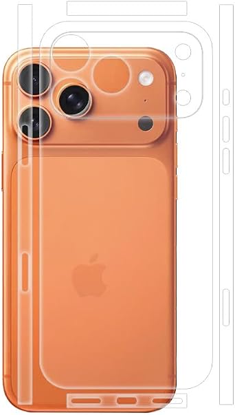 2 Pack Back Screen Protector Compatible with iPhone 17 Pro