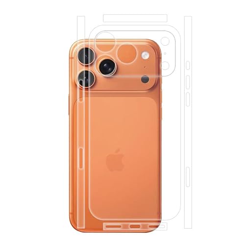 QWFORQW - QWFORQW [2 Pack] Back Screen Protector for iPhone 17 Pro Max, Not Glass Hydrogel Protector Film Ultra-Thin Full Wrapped Edge Transparent (Frosted)