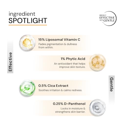 Image of Deconstruct Advance Bright + Glow Vitamin C Serum | 15% Vitamin C | With Liposomal Technology| For Pigmentation, Dullness & Dark Spots| Suitable for All Skin Types | Co-created with Dermatologists