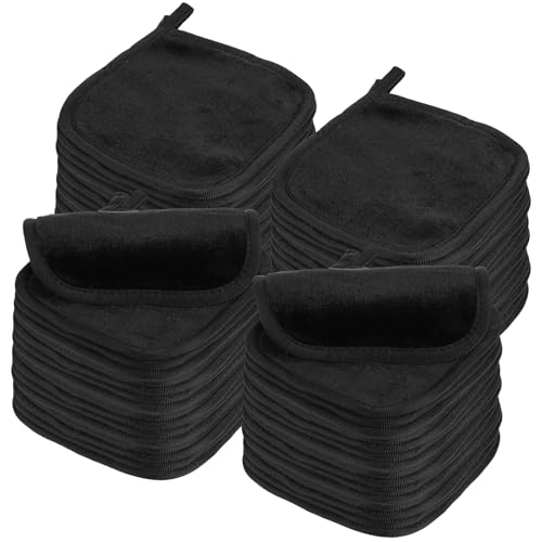 zisiueel 50 Pcs Makeup Remover Cloths Reusable Washable Remover Pads