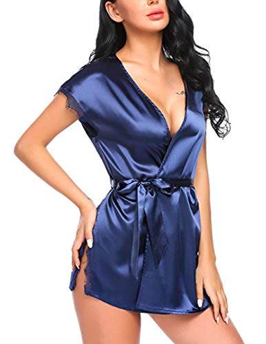 Erotische Dameskostuums Sexy Lingerie Sexy Vest Met Korte Mouwen En Strappy Nachthemd - Image 3
