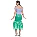 Disguise womens Ariel Costume, Official Disney the Little Mermaid Dress Adult Sized Costumes, Green & Purple, XL 18-20 US