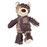 Weqizuerqi Unbreaka Bear Hundespielzeug 18x23cm Mächtiger Bär Haustierspielzeug Unzerstörbar Robust Quietschendes Spielzeug Plüschbär Für Aggressive Kauer Hundebegleiter Für Große Kleine Hunde