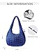 ASWACA Puffer Quilted Shoulder Bag for Women Padding Shoulder Bag Puffy Hobo Bag Trendy Tote Bag 2025