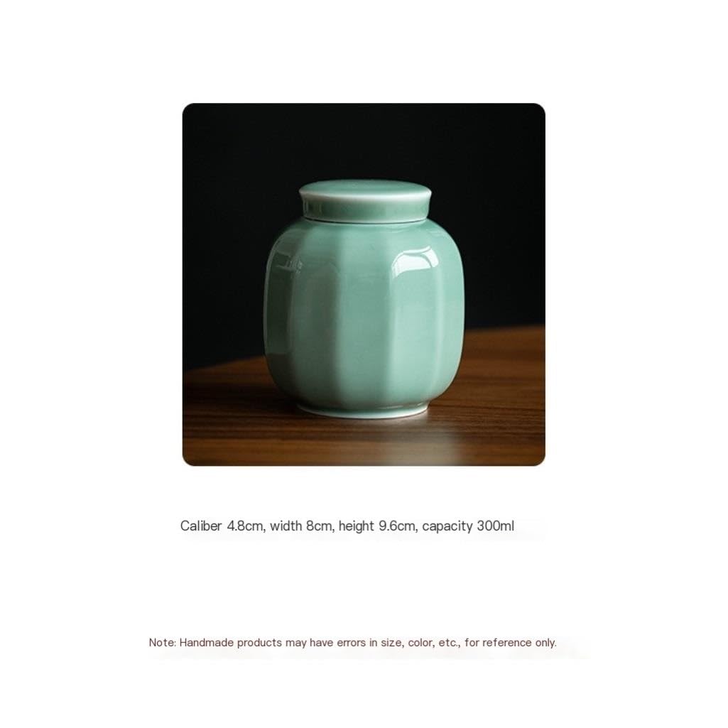 Contenitore per Barattoli Barattolo for la conservazione degli alimenti da cucina piccolo Barattolo sigillato Barattolo for la conservazione del tè sfuso Celadon Barattolo for la conservazione del tè